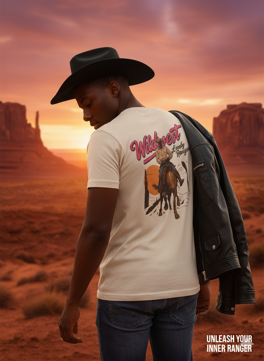 Wild West "unkown Lonely Ranger" Graphic Tee