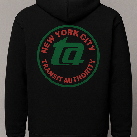 NYC Transit Authority Hoodie — Holiday Green Edition