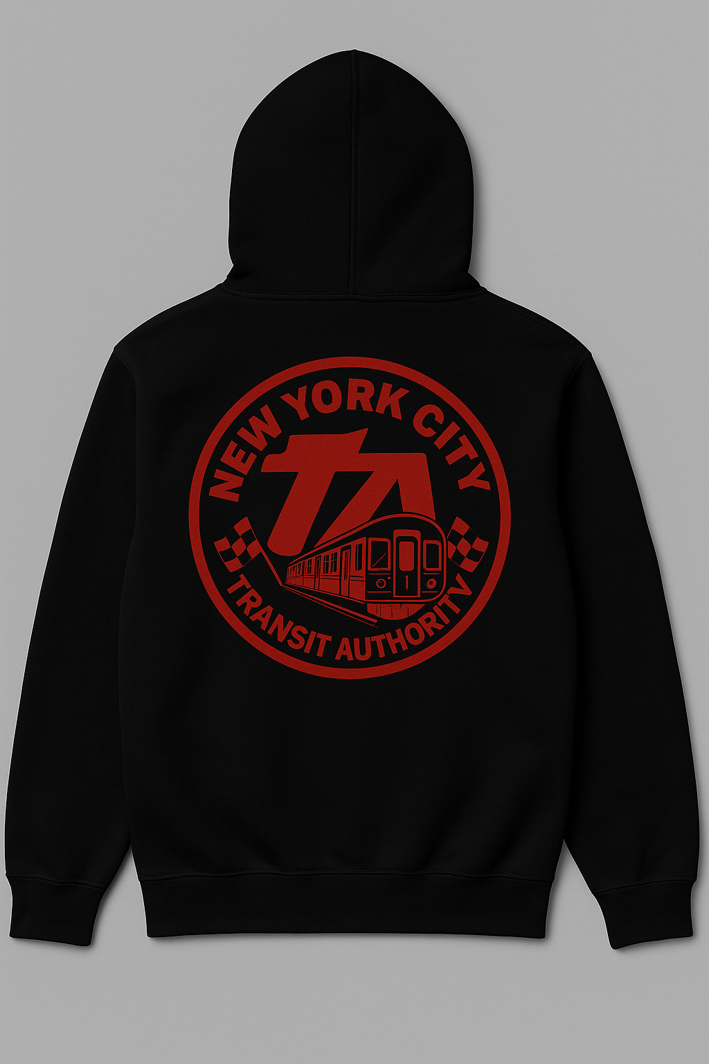 NYC Transit Authority Hoodie – Red Line Edition 🚇
