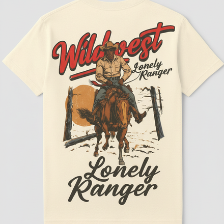 Wild West "unkown Lonely Ranger" Graphic Tee